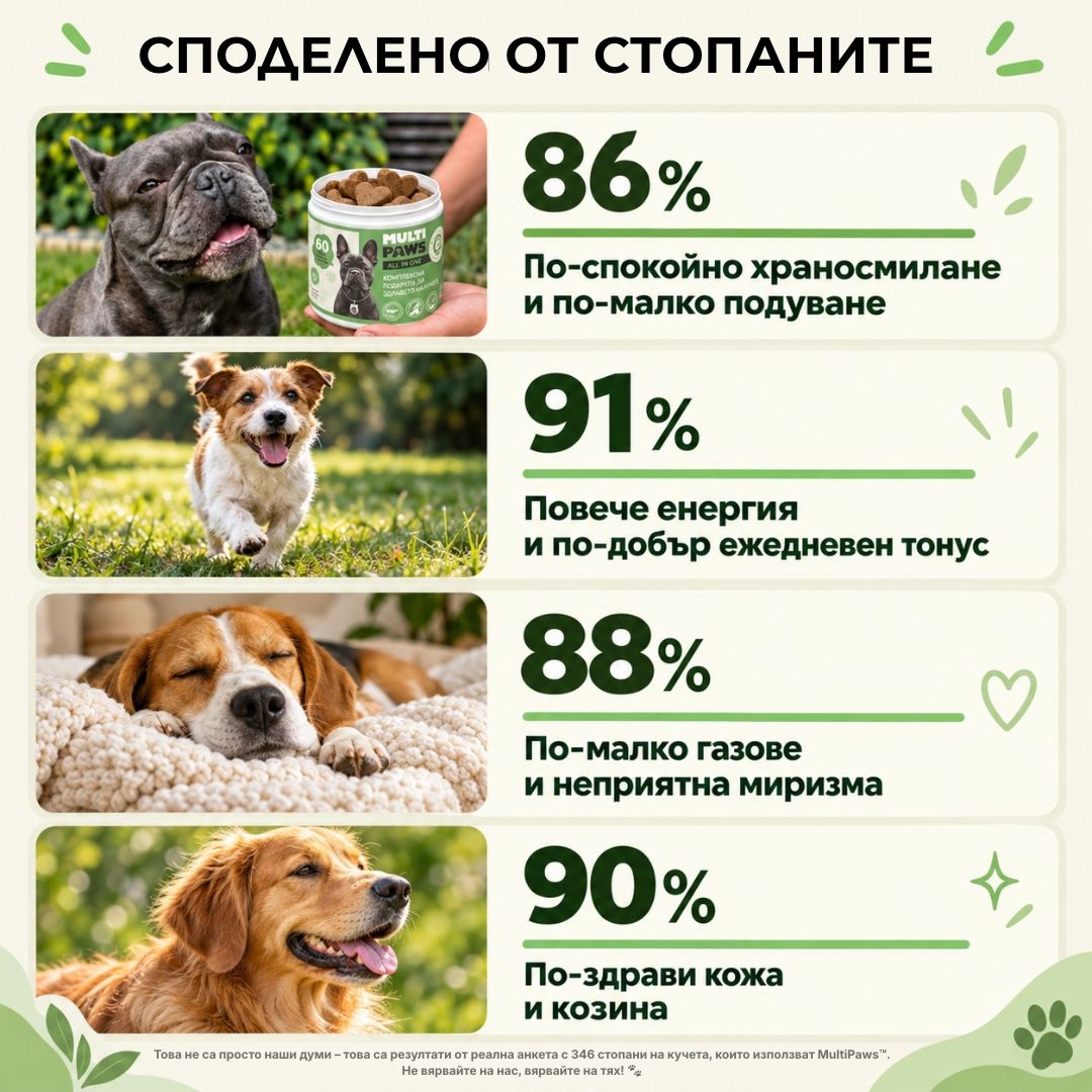 MultiPaws ALL IN ONE Дневен мултивитамин с пробиотик / 60 бр.